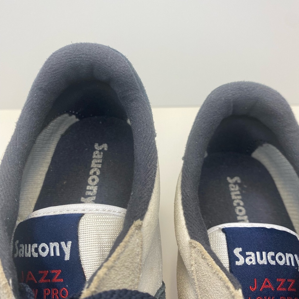 Saucony Men's Athletic Sneakers in Beige, Black, and Maroon - Picture 6 of 8